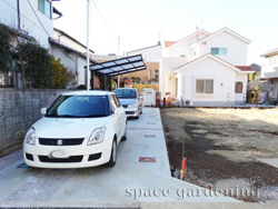 旗竿地 駐車場 縦2台 さいたま市見沼区 旗竿地 駐車場 縦2台 さいたま市見沼区