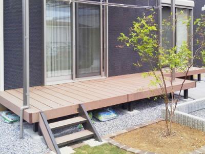 ウッドデッキ　樹脂　LIXIL　TOEX　樹ら楽(きらら)ステージ