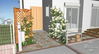 千葉のお庭 外構専門店 お得な情報更新中 スペースガーデニング カテゴリー バラでおしゃれな庭デザイン