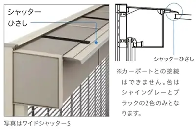 シャッターひさし