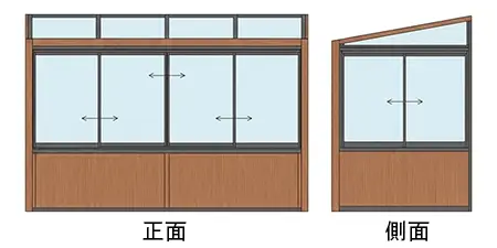 GF 腰壁タイプのイメージ