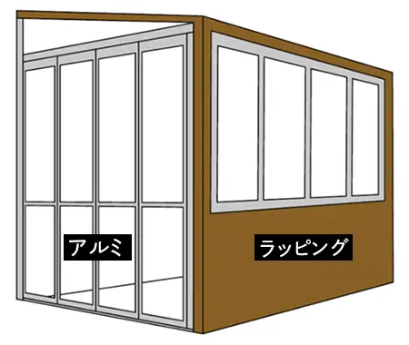 ガーデンルームGF 本体カラーイメージ図