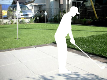 千葉の庭 人工芝