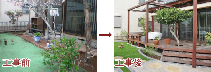 千葉 庭 ウッドデッキ